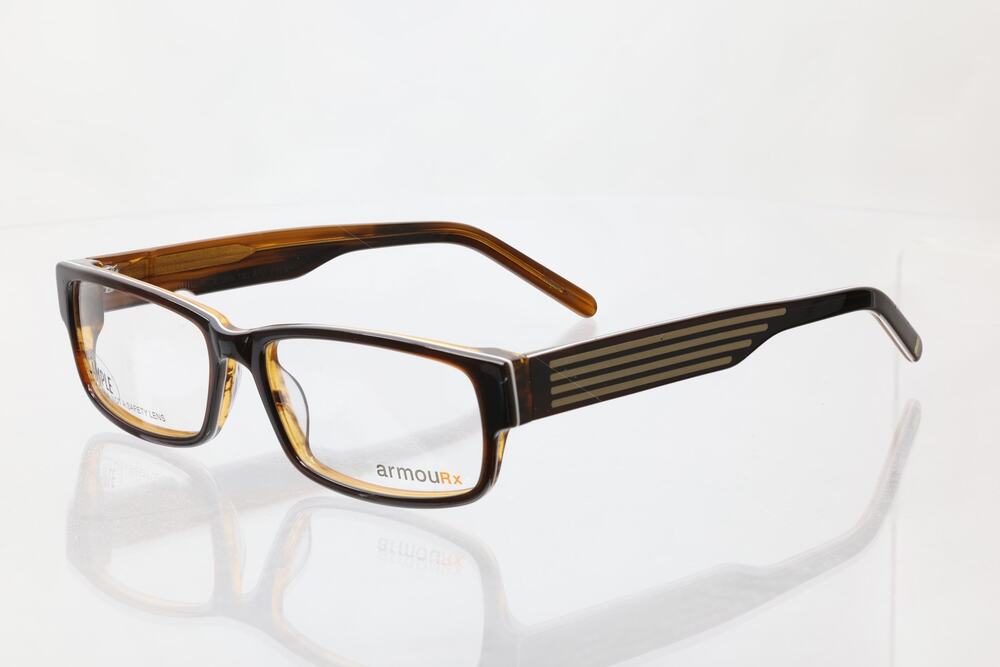 ArmouRx 7002 BRN 57-15-150mm Eyeglass FRAMES ONLY - NEW WITH DEFECTS - READ